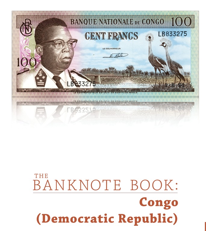 <font color=01><b><center> <font color=red>The Banknote Book: Congo (Democratic Republic)</font></b></center><p>This 14-page catalog covers every note (183 types and varieties, including 33 notes unlisted in the SCWPM) issued by the Conseil Montaire de la Rpublique du Congo (Monetary Council of the Republic of Congo) from 1962 to 1963; the Banque Nationale du Congo (National Bank of Congo) from 1961to 1971; and the Banque Centrale du Congo (Central Bank of Congo) from 1997 to present day. <p> To purchase this catalog, please visit <a href="https://www.mebanknotes.com"><font color=blue>www.BanknoteBook.com</font></a>
